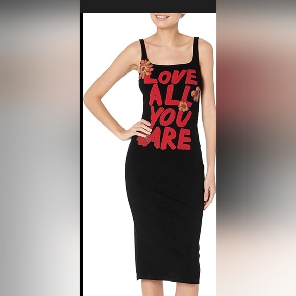 Desigual Dresses & Skirts - Desigual Black Top with Red Accents